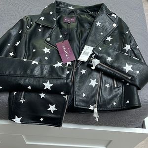 Vigoss brand new black leather jacket
